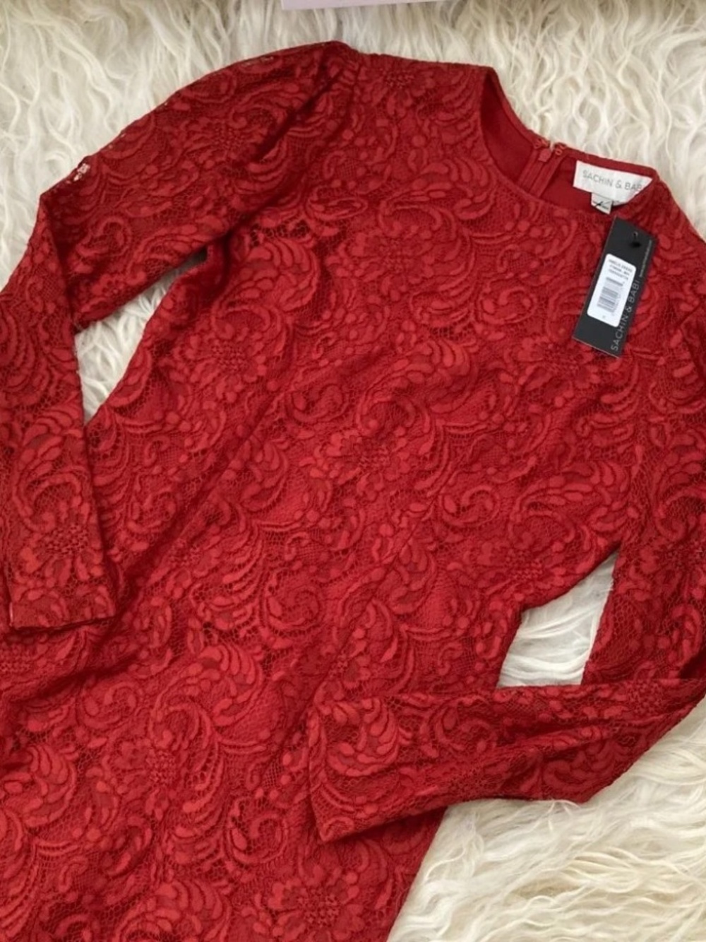 Sachin & Babi Amelie Lace Pattern Knee-Length Dress 1681 - Picture 3 of 12